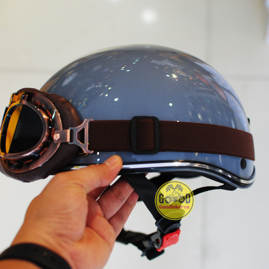 Mũ bảo hiểm 1/2 RONA+ kính HARLEY - Mũ bảo hiểm chính hãng, chất lượng cao  - Goodbiker.vn